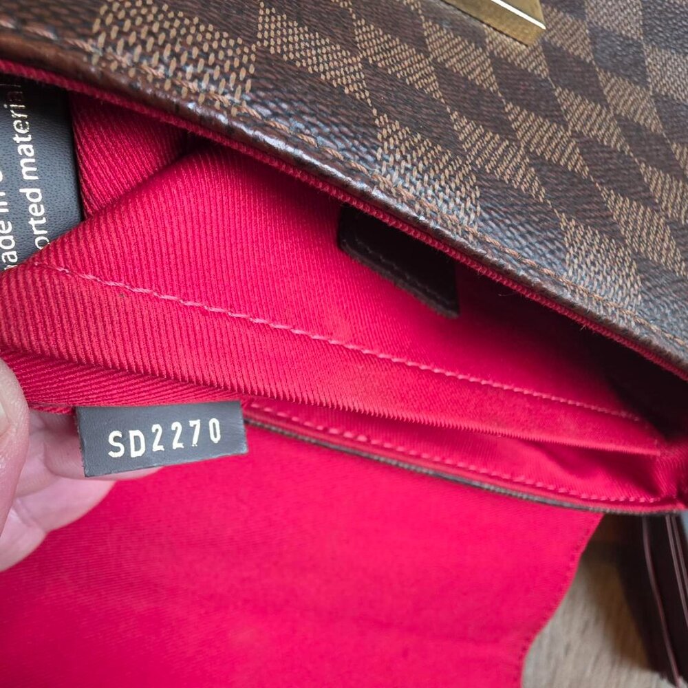 Louis Vuitton Brown Damier Ebene Top Handle Crossbody Bag - Picture 10 of 16
